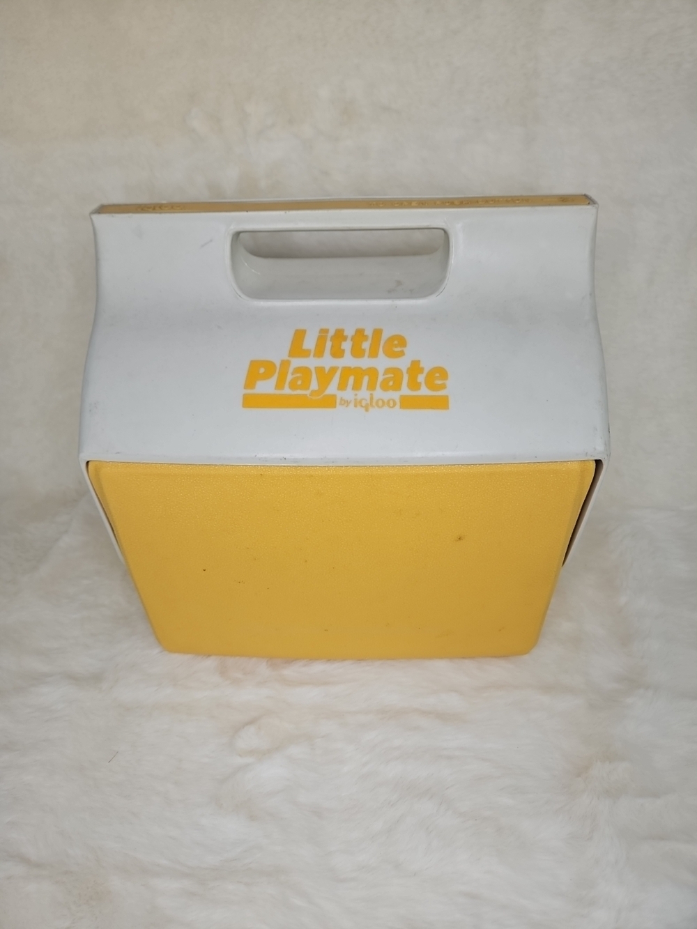 Vintage Little Playmate by Igloo Cooler - White and Yellow